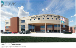 Hall County Courthouse rendering
